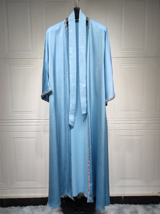 058#Women Sequins Luxury Modest Wear Islamic Clothing Dubai Abaya