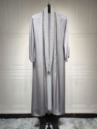 058#Women Sequins Luxury Modest Wear Islamic Clothing Dubai Abaya