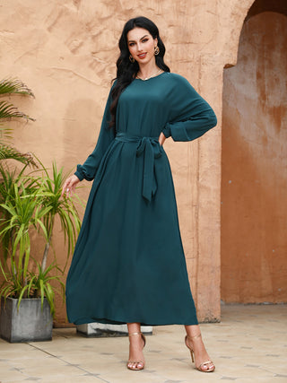 1893&6673 New Style Abaya With Dress 2 Pieces Set Women Muslim Open Abaya Dress Clothing Ramanda Cardigan