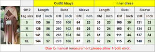 1012#3PCS Abaya Set Inner Slip and Open Chiffon Abaya Cardigan with scarf