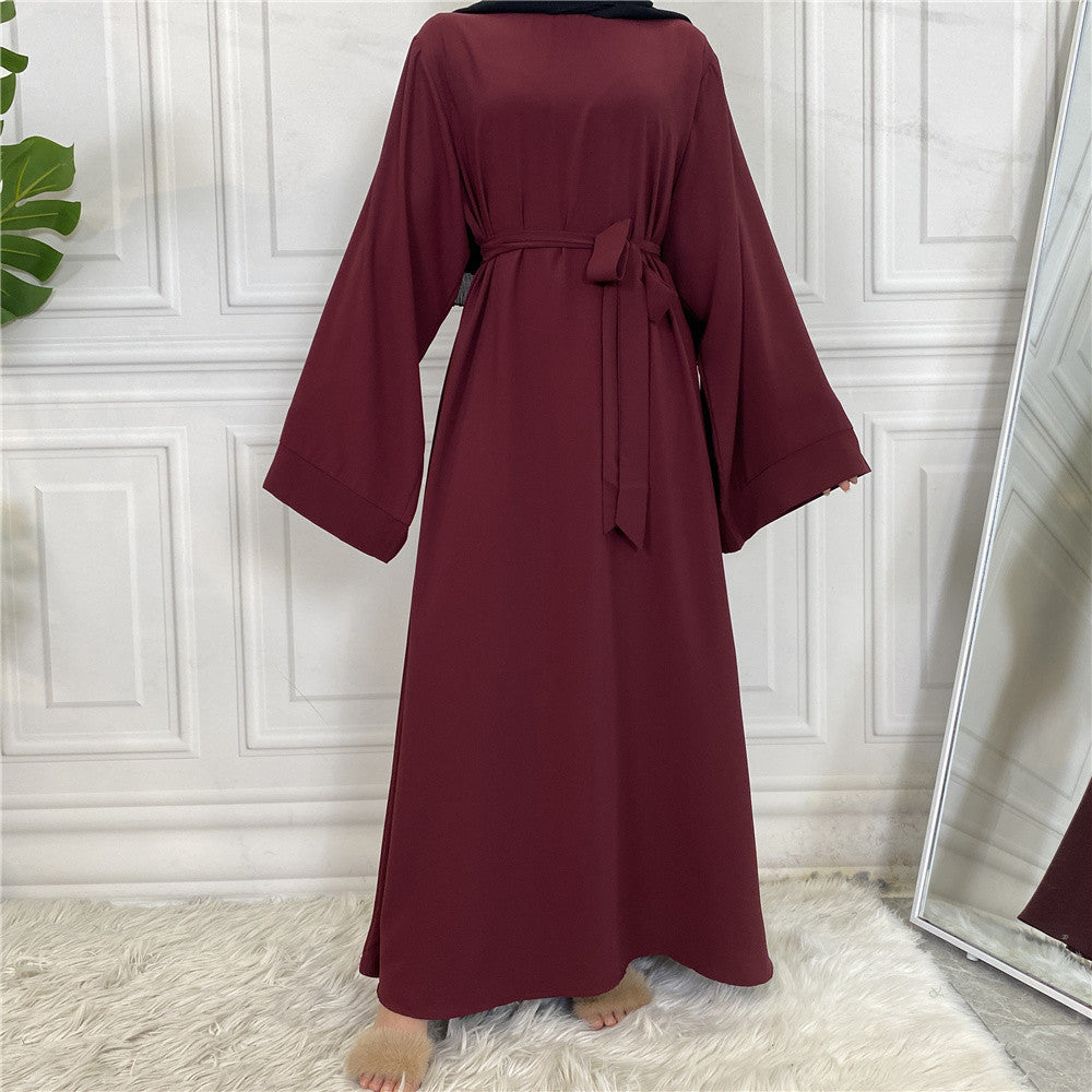 6394#50% Off Hot Sell Popular Simple Nida Abaya Long Dresses
