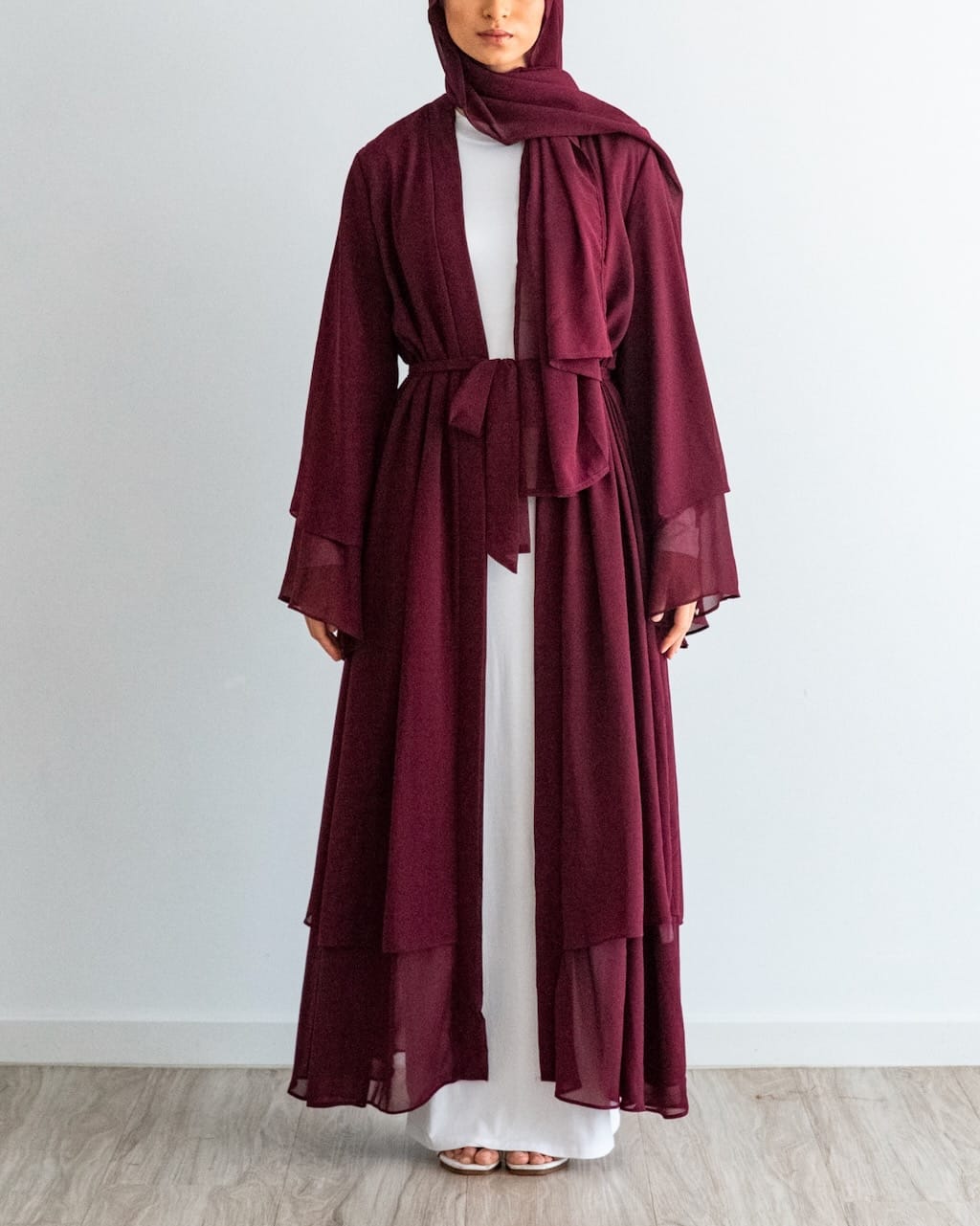 1875#New Arrival Solid Color Abaya Dubai Fashion Women Muslim Cardigan