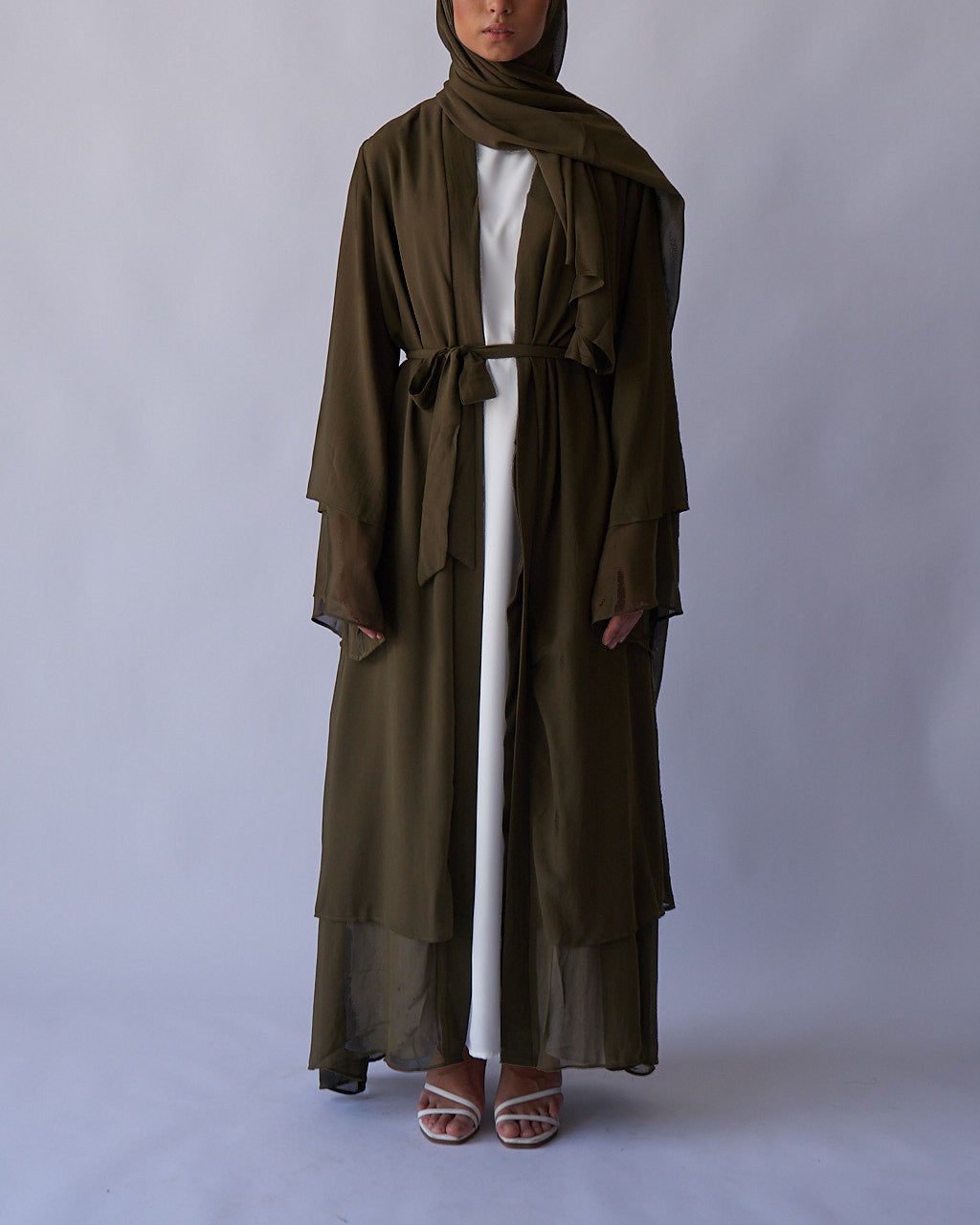 1875#New Arrival Solid Color Abaya Dubai Fashion Women Muslim Cardigan