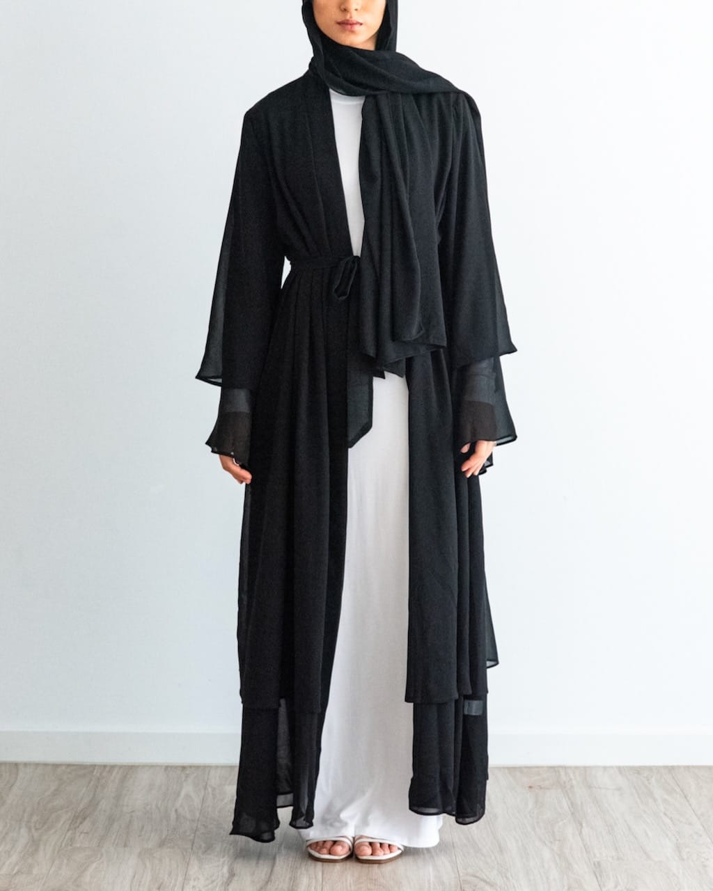 1875#New Arrival Solid Color Abaya Dubai Fashion Women Muslim Cardigan
