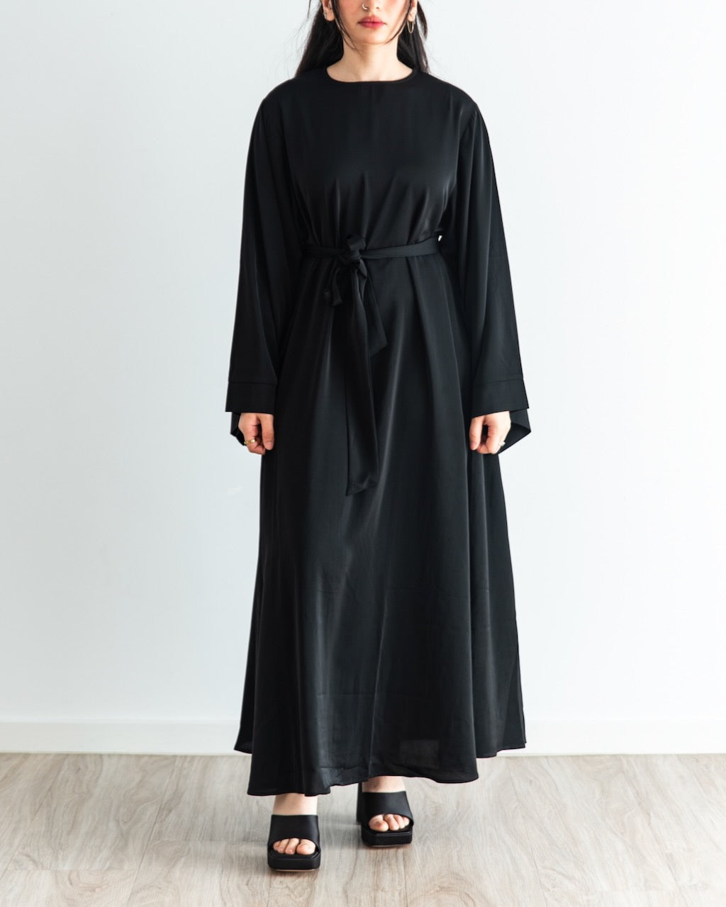 6394#On Sale Hot Sell Popular Simple Nida Abaya Long Dress Color Dresses