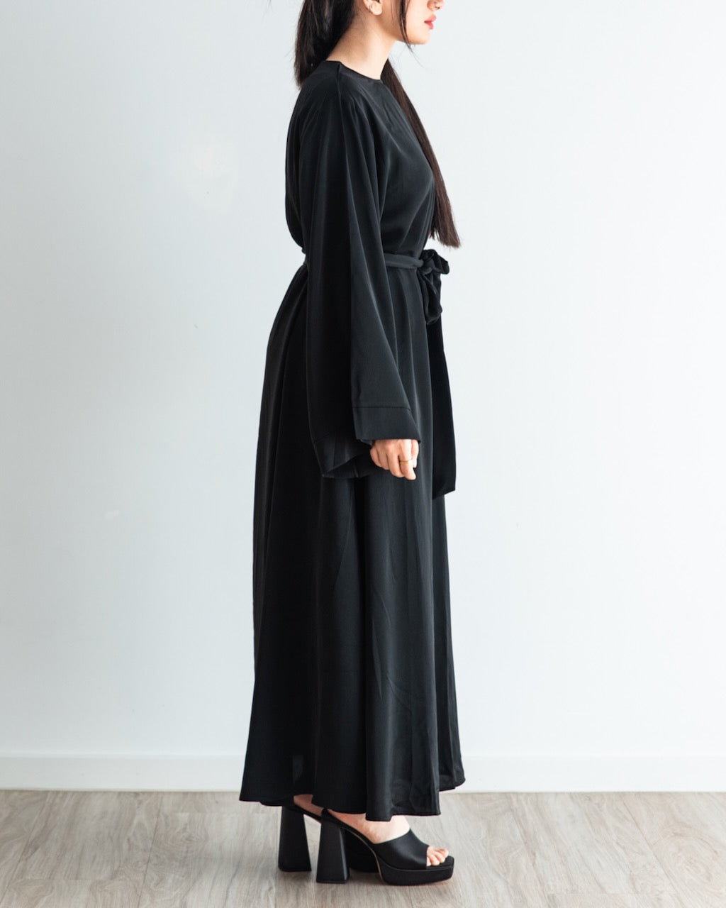 6394#On Sale Hot Sell Popular Simple Nida Abaya Long Dress Color Dresses