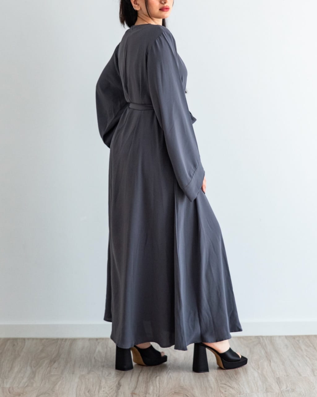 6394#On Sale Hot Sell Popular Simple Nida Abaya Long Dress Color Dresses