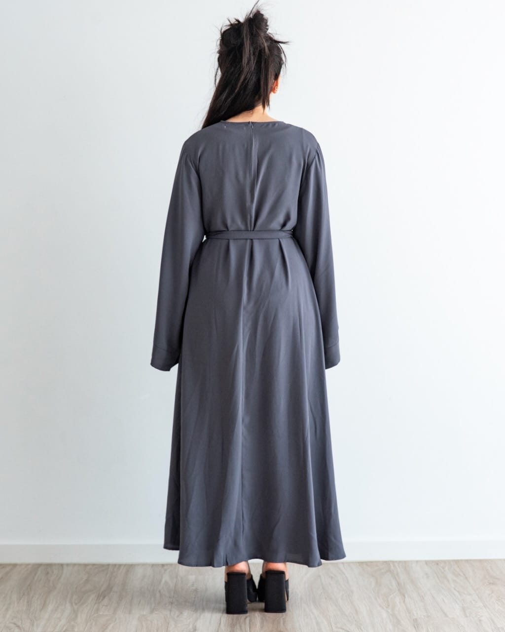 6394#On Sale Hot Sell Popular Simple Nida Abaya Long Dress Color Dresses