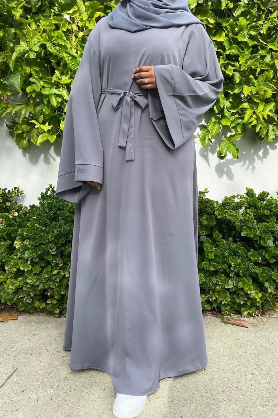 6394#On Sale Hot Sell Popular Simple Nida Abaya Long Dress Color Dresses
