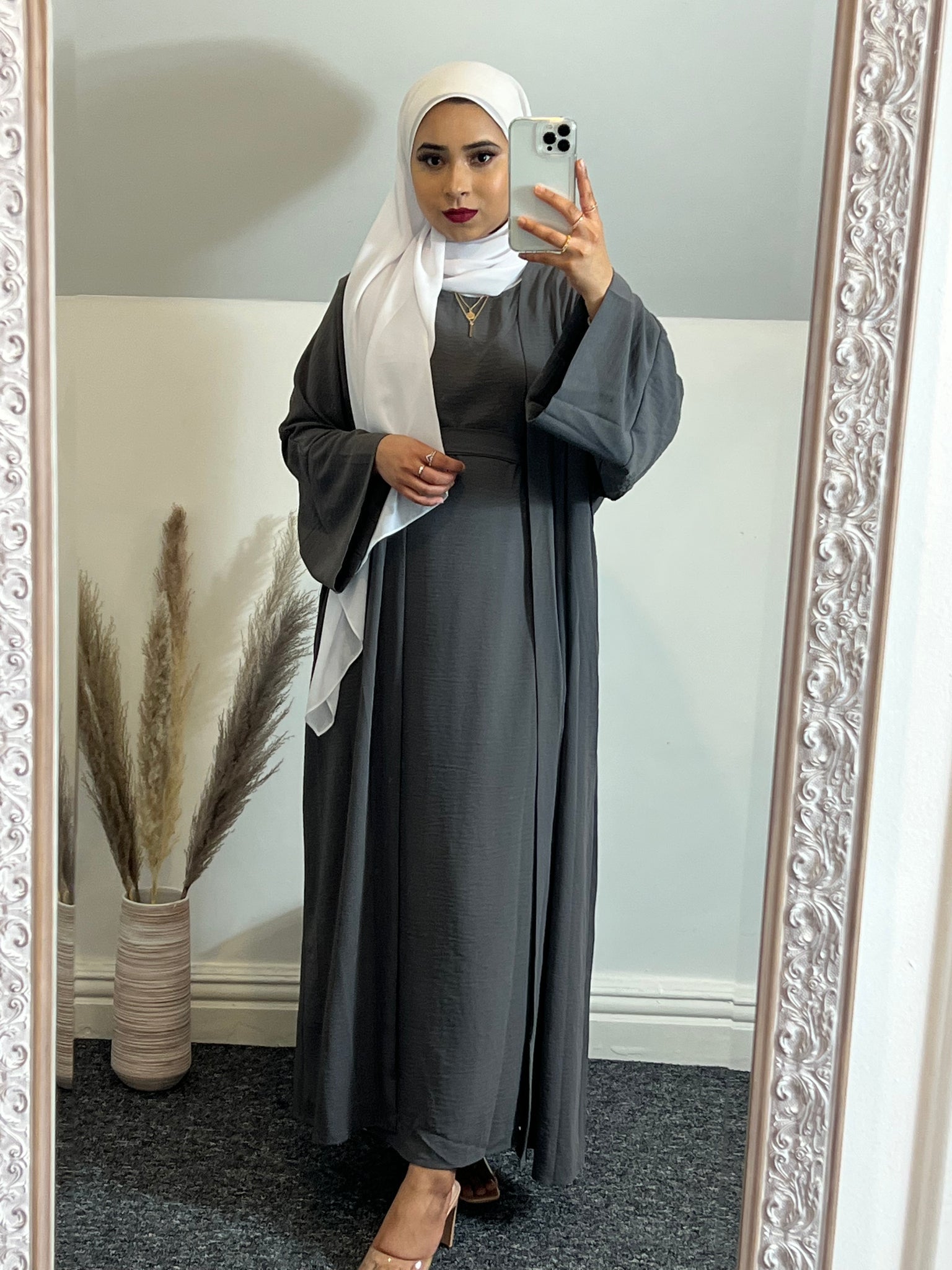 1480#Hot selling high quality cheap price Muslim women 2pcs Abaya set