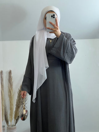 1480#Hot selling high quality cheap price Muslim women 2pcs Abaya set