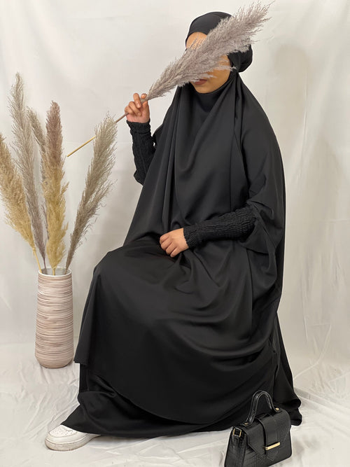 1459#Arabic Abaya Muslim Dresses dubai 2 piece set Nida Prayer Abaya