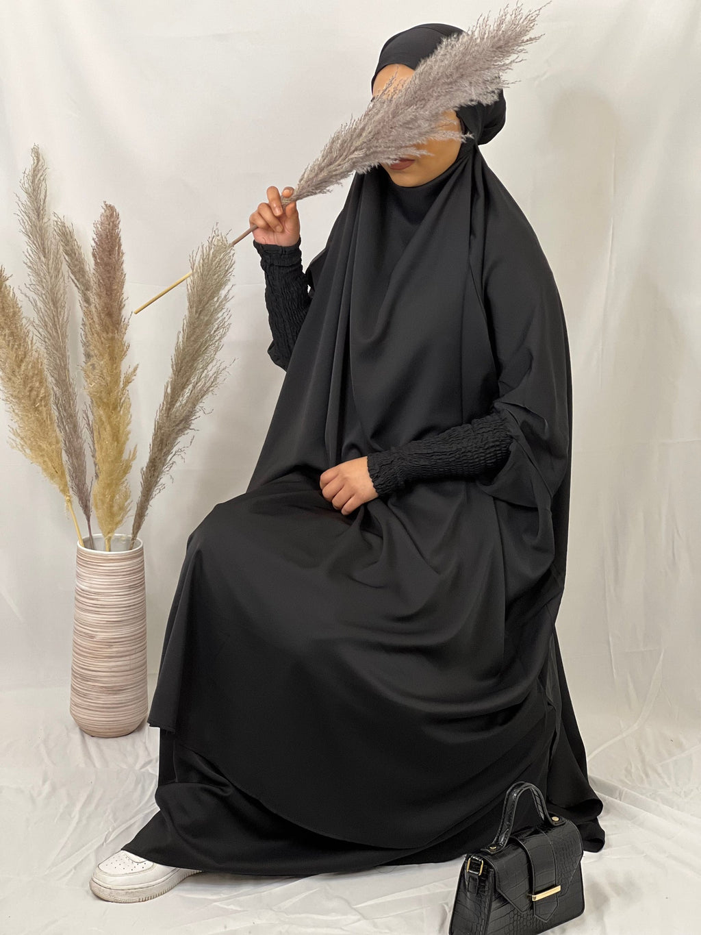 1459#Arabic Abaya Muslim Dresses dubai 2 piece set Nida Prayer Abaya