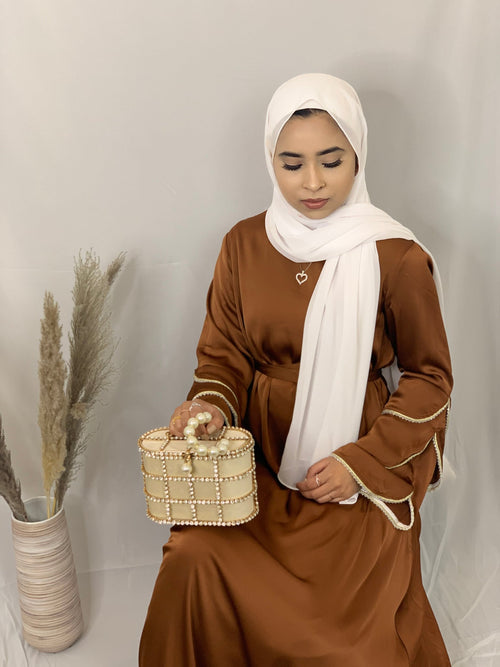 1220#Elegant Long Sleeves Long Dress Render Casual Muslin Women Dress