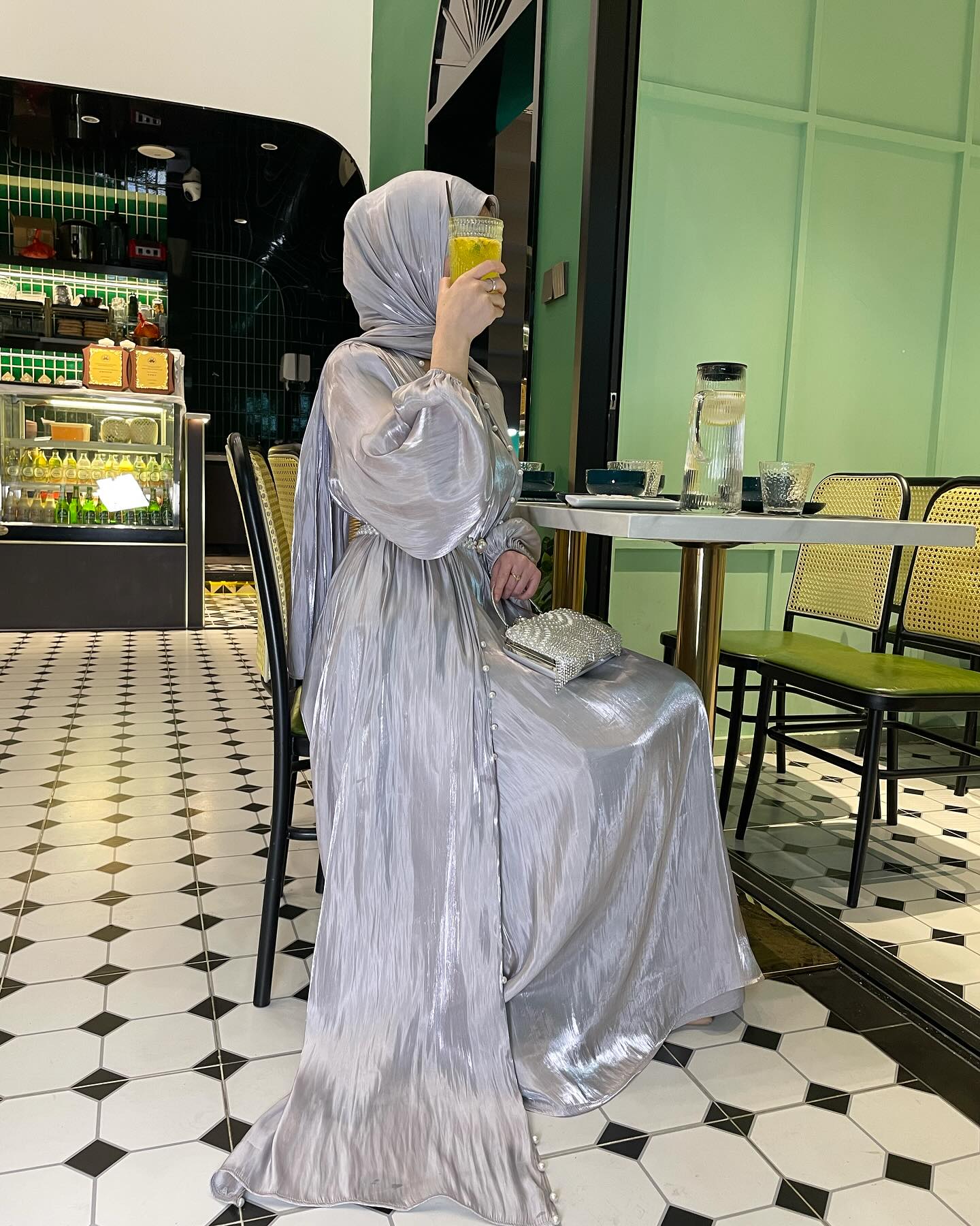 1003#3PCS MODEST SET EID FOR MUSLIM GIRL FASHION DESIGN ELEGANT DRESSES DUBAI ABAYA