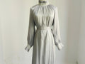 1690#2025 Modest Abaya Women's Dresses Shiny Party Wear Abaya Women Muslim Dress With Lining