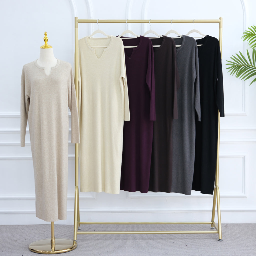 M011# Wholesale Winter Knit Fabric Abaya Spring/ Autumn Traditional Muslim Clothing Accessories