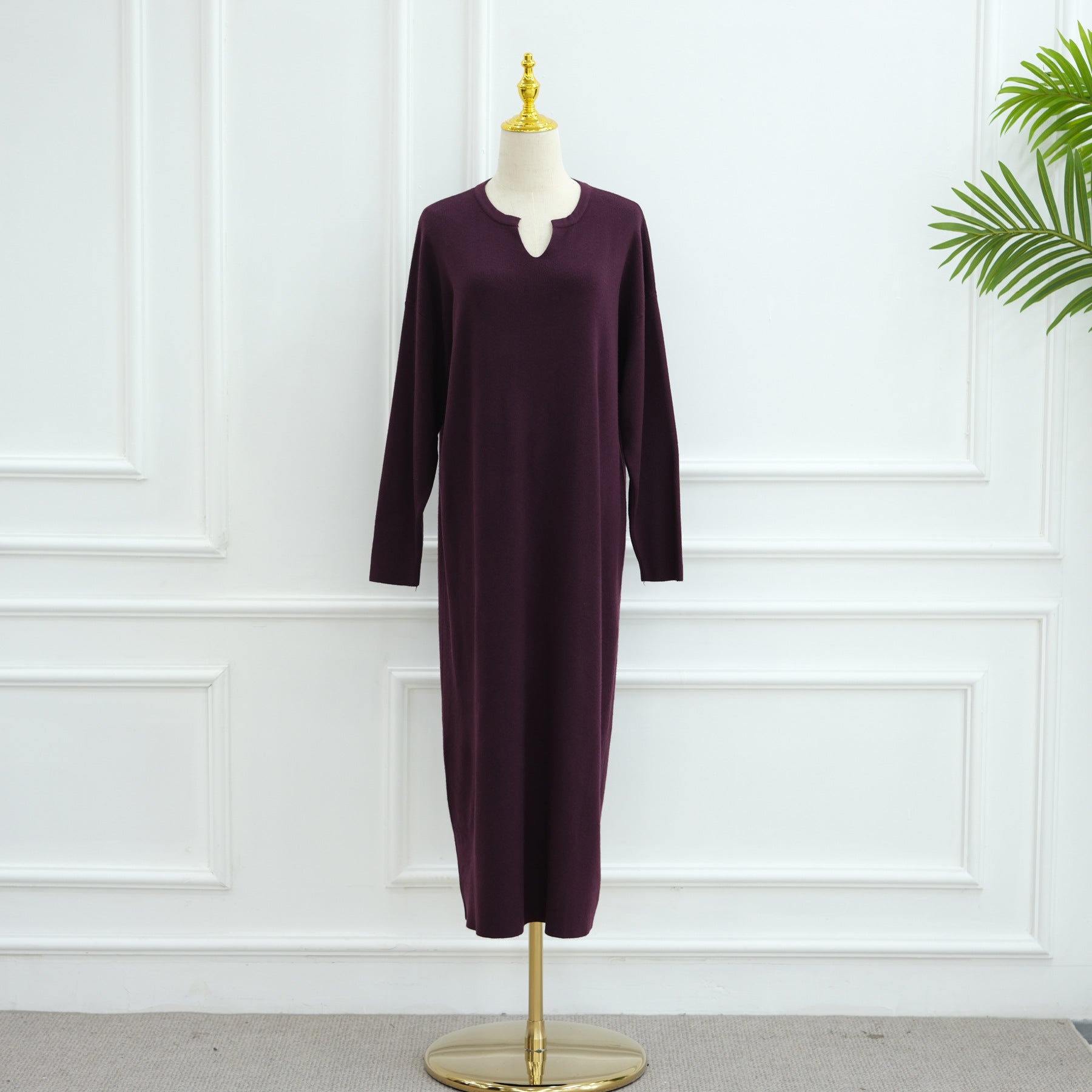 M011# Wholesale Winter Knit Fabric Abaya Spring/ Autumn Traditional Muslim Clothing Accessories