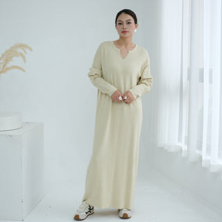 M011# Wholesale Winter Knit Fabric Abaya Spring/ Autumn Traditional Muslim Clothing Accessories