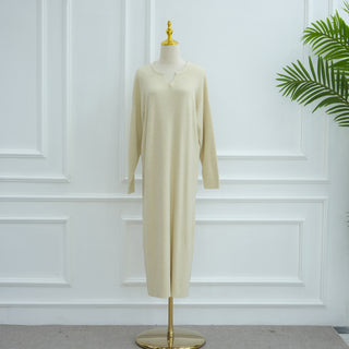 M011# Wholesale Winter Knit Fabric Abaya Spring/ Autumn Traditional Muslim Clothing Accessories