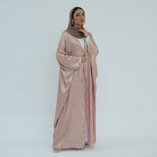 1796#Luxury Shiny Abaya Design Kimono Kaftan Open Abaya Women Muslim Dress Cardigan