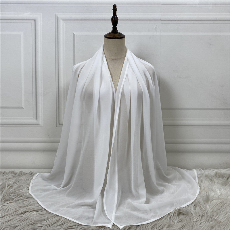 896# Best seller 3 layered chiffon open abaya cardigan