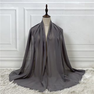 896# Best seller 3 layered chiffon open abaya cardigan