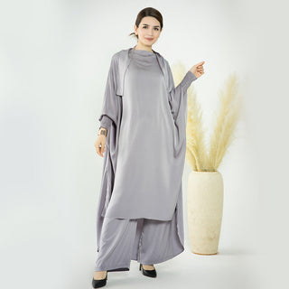 1572#Ladies Ramadan Islamic Clothing Two-Pieces Top and Pants Set