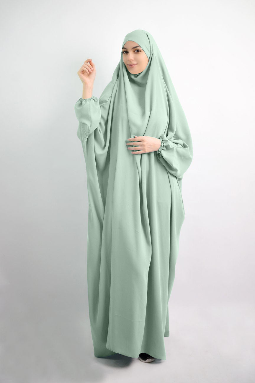 1390#Modest Khimar Hijab Abaya Jilbab_ Muslim Clothing 176 CM Length