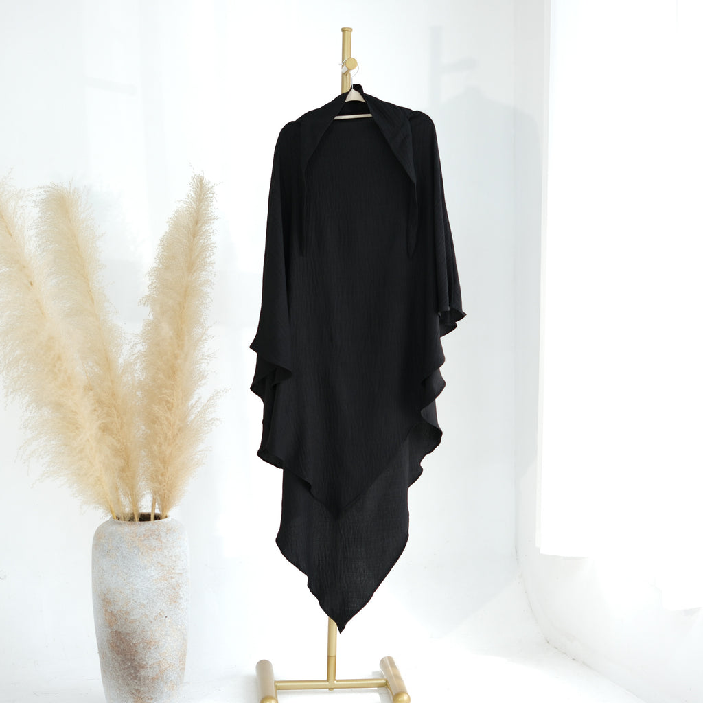 1928#One Layer Women Prayer Khimar Two Pieces Modest Abaya Set for Breast Feeding Mummy