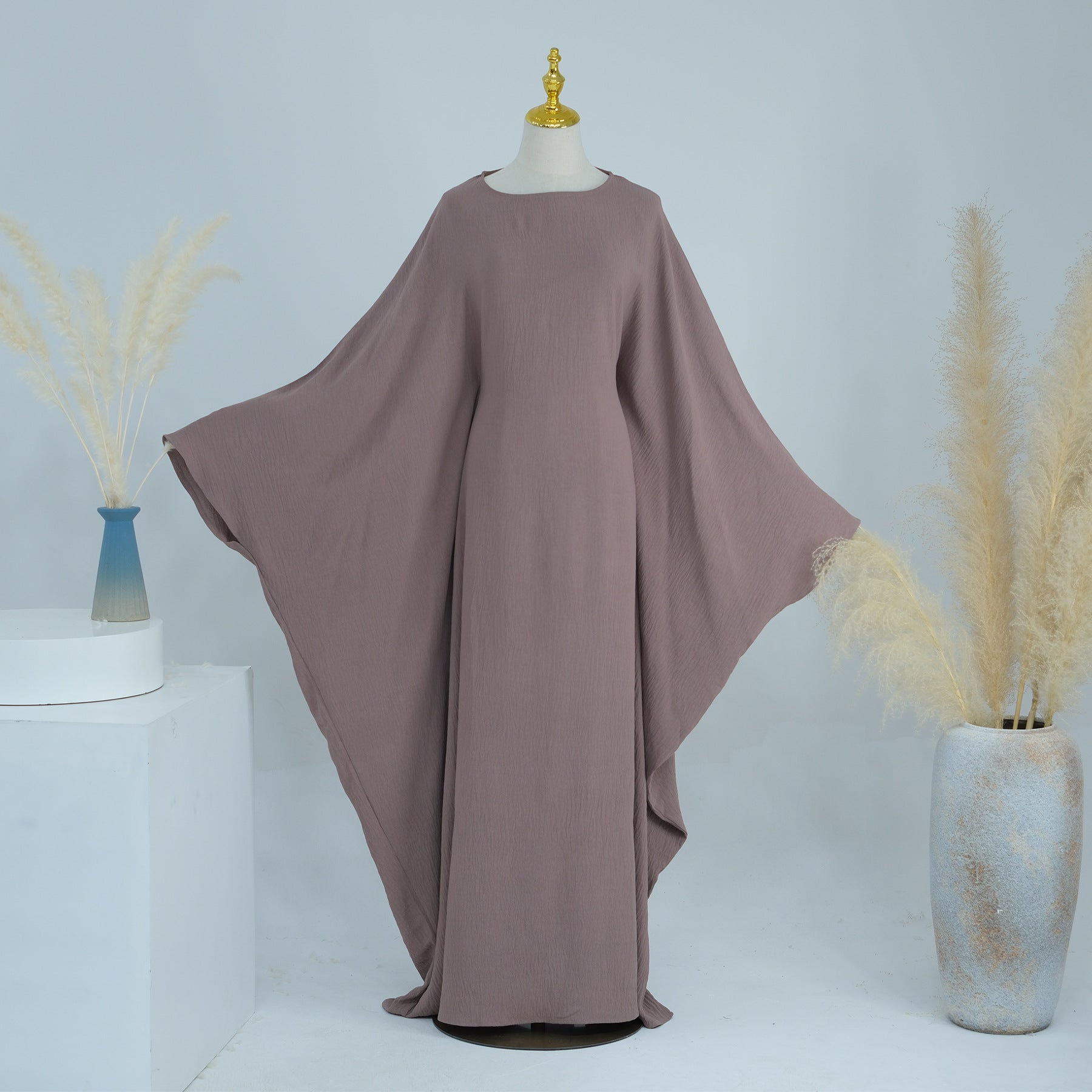 1695# Dubai  Abaya Muslim Women's Dresses With Inside Tie Belt Silk Dress