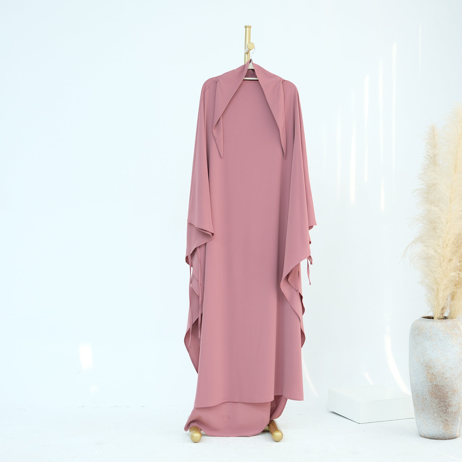1931#New Niqab Modest Muslim Overhead Tie Back Hijab Prayer Scarf Women Khimar