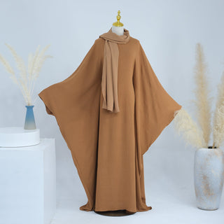 1695# Dubai  Abaya Muslim Women's Dresses With Inside Tie Belt Silk Dress