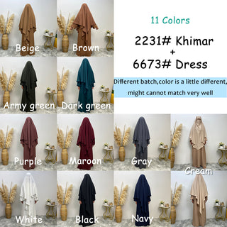 231&673#Nida islamic Jilbab_ head hijab solid color shawl scarfs khimar for muslim eid