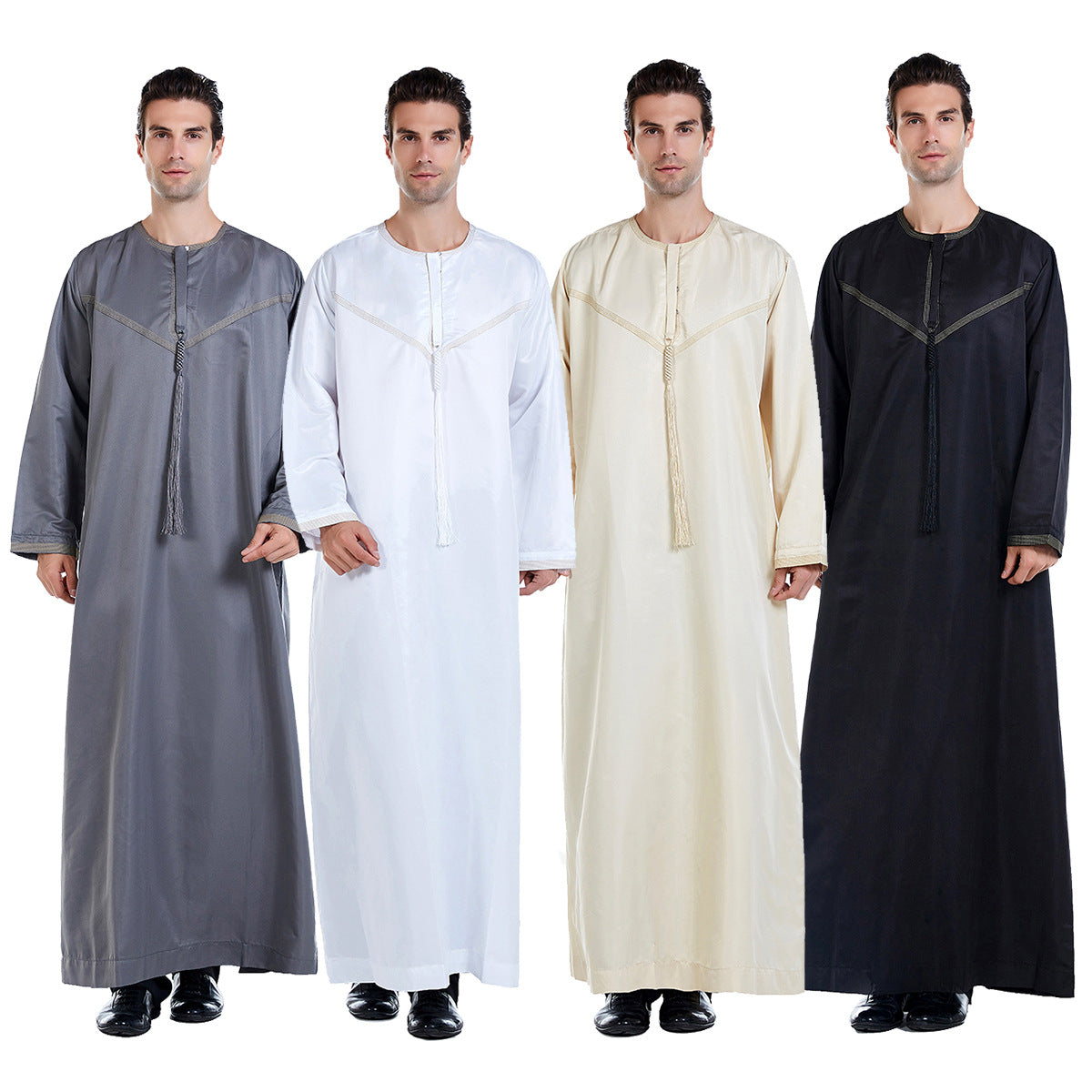 TH816# Muslim men thobe clothing Islamic Arabian men robes