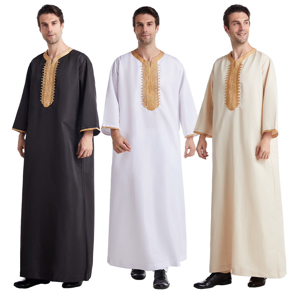 TH820# Muslim men thobe clothing Islamic Arabian with low price for men thobe