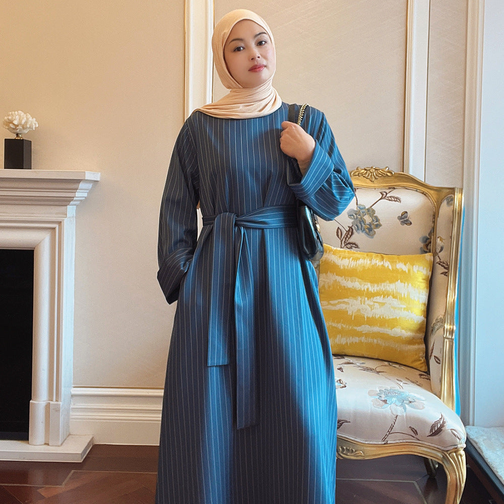 1569#New Arrival Modest Abaya With Side Pocket For Muslim Women