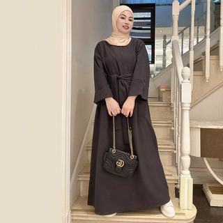 1568#Islamic Clothing Black Abaya for Muslim girls Modest dresses abaya