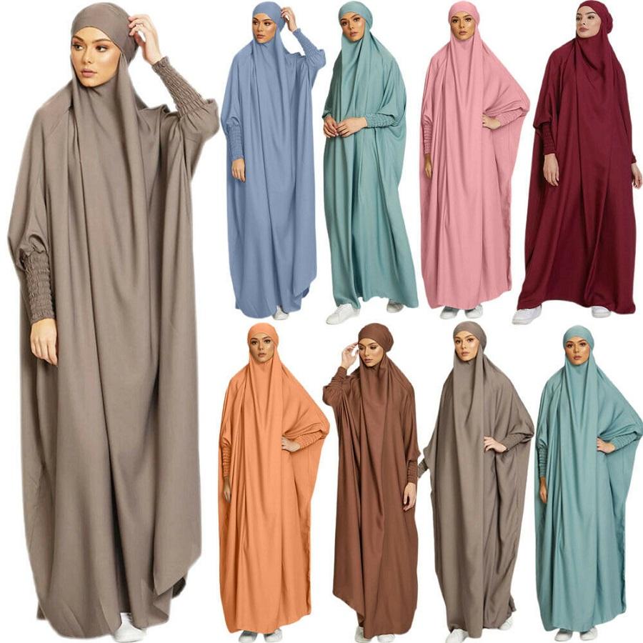 1484#New Design Free Size Prayer Abaya Women Muslim Dress Jilbab_