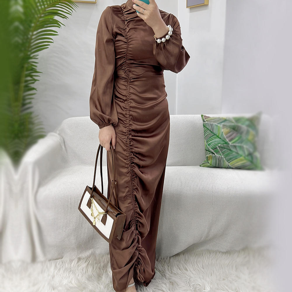 1563#Muslim Girls Abaya Fashion Islamic Clothing Summer Abaya Modest Dresses