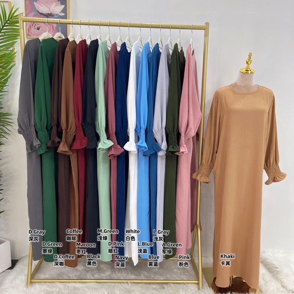 1591#&HJ908#Two Layers Khimar Women Muslim Clothing Hijab Jilbab_Prayer Dress Two Piece Set Abaya