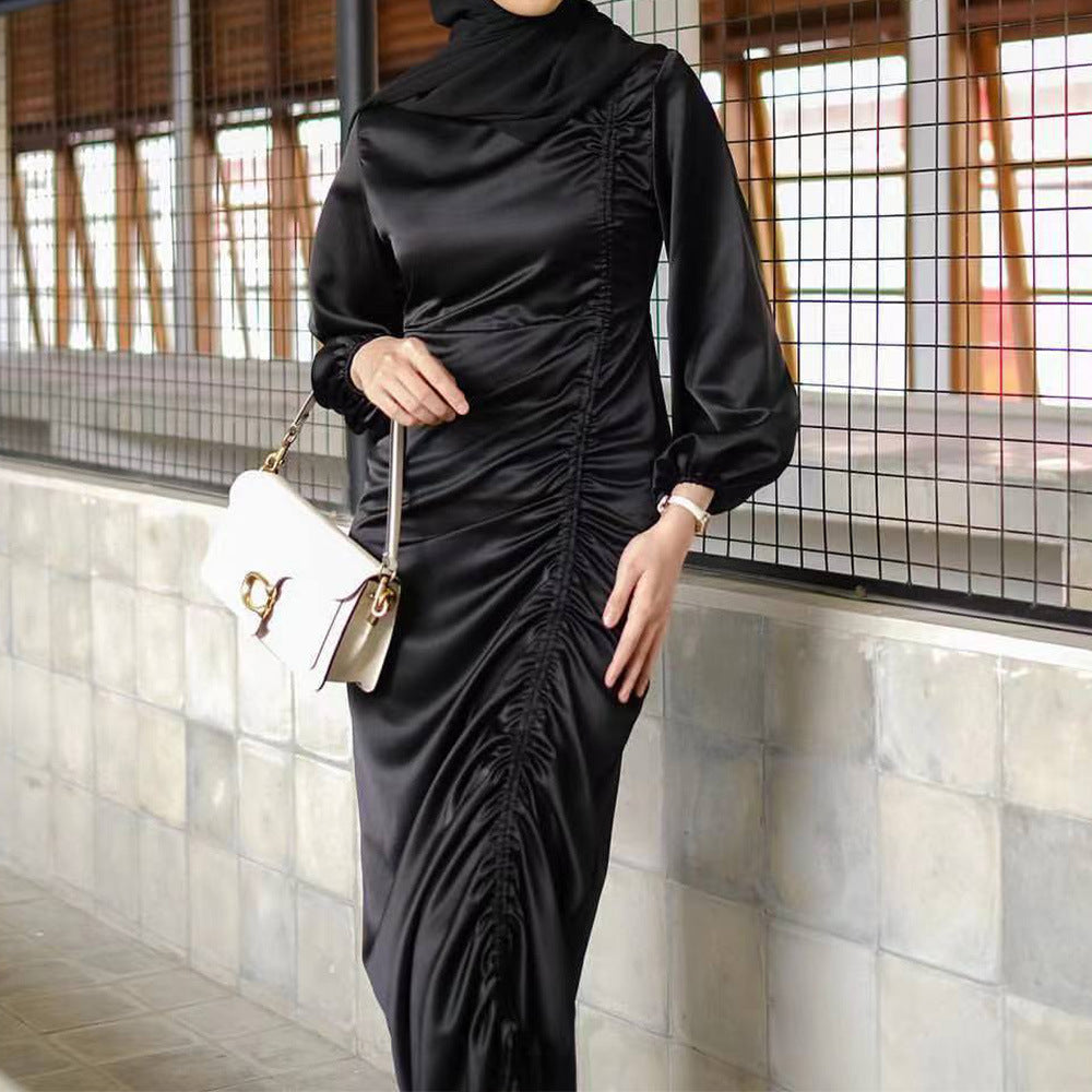 1563#Muslim Girls Abaya Fashion Islamic Clothing Summer Abaya Modest Dresses