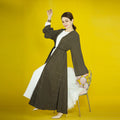 1577#Turkey Abaya Cardigan Kimono Ladies Abaya for Muslim Girls Abaya
