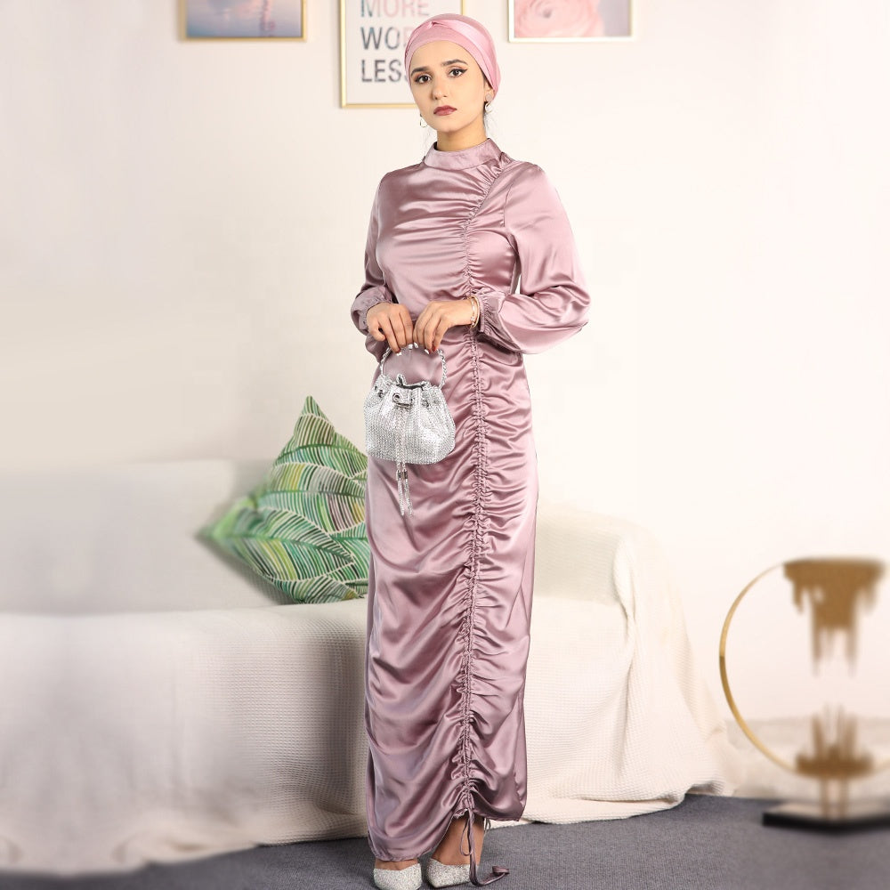 1563#Muslim Girls Abaya Fashion Islamic Clothing Summer Abaya Modest Dresses