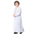 TH875#2019 Latest arabia islamic clothing kaftan arab kids boy robe clothes abaya