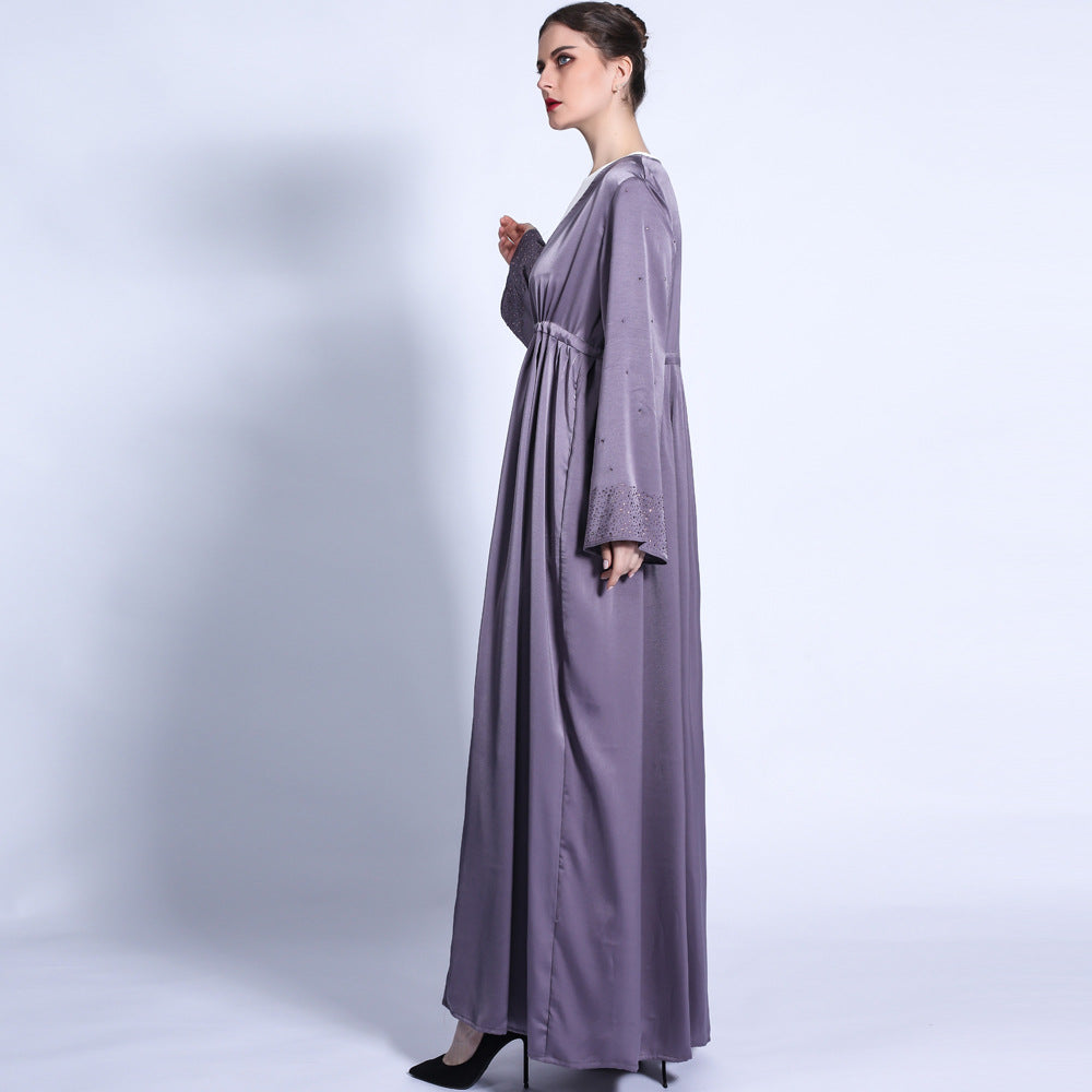 1321#2023 Latest EID Mubarak Muslim Maxi Abaya