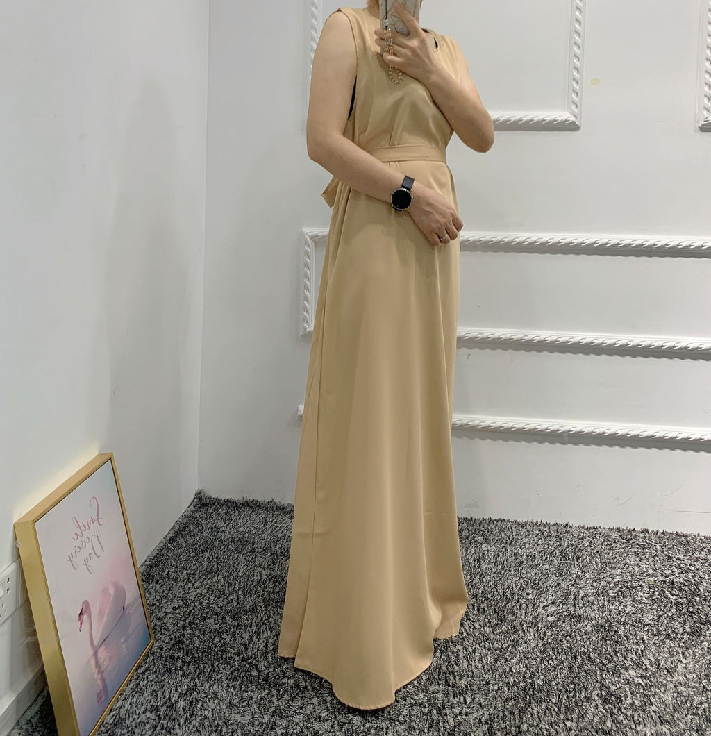 1456# Islamic Clothing Abaya Muslim Sleeveless Under Islamic Dress