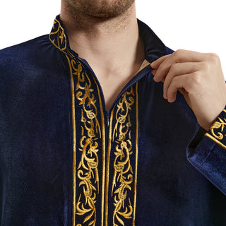 TH825#Thobe Saudi Arab Kaftan Male Abaya Men Muslim Clothing