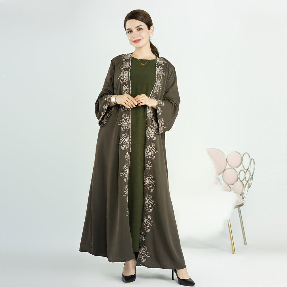 1553# Luxury Islamic Clothing Nida Embroidery Women Abaya Dubai