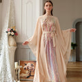 BA109# Lady Elegant Plus Size Long Sleeve Muslim Women Maxi Dress